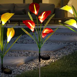 [오너클랜]HWA 태양광 정원등 LED 카라레드 조화 정원 조명등