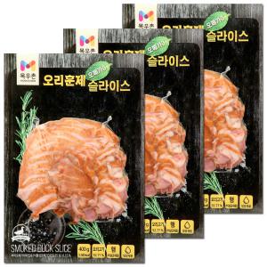 목우촌 오메가3 오리훈제 슬라이스 400g x 3개