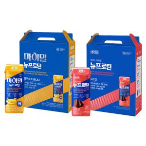 마이밀 마시는 뉴프로틴 로우슈가 바나나, 190ml, 16팩 + 초코, 190ml, 16팩