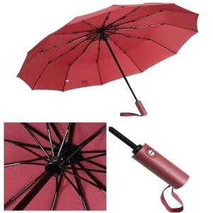 HS이지몰 방풍 3단 자동 우산(12살대) (와인) 판촉우산 여행용우산 작은우산