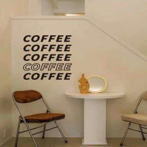 COFFEE 레터링 시트지 스티커 부착 카페 매장 데코 셀프 인테리어 글씨