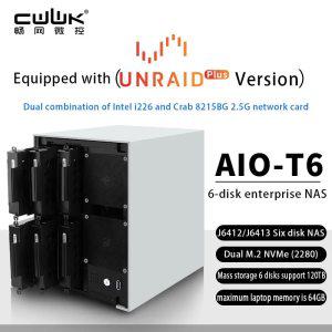 J6412/J6413 NAS/6 SATA/듀얼 M.2/ITX/i226-V 네트워크 카드