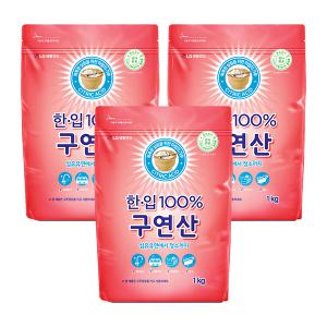 한입 100% 구연산, 1kg, 3개