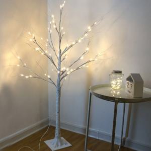[오너클랜]자작나무 LED 무드등 USB 장스탠드 나무등9-26