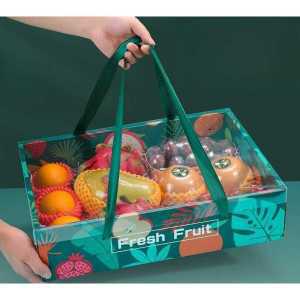과일 포장 상자 박스 5개 선물 농산물 식품 케이스 손잡이 답례품 사각 용기 떡 명절 종이 바구니 집들이
