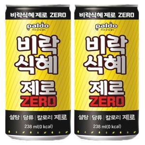 팔도 비락식혜 제로 슬릭 238ml x 24캔