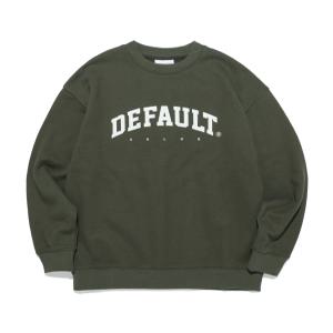 디폴트 DEFAULT ARCH LOGO SWEAT SHIRTS KHAKI