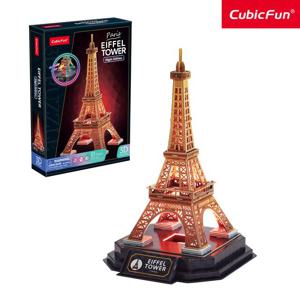 1300K 페이퍼락1 [큐빅펀] 에펠탑LED 3D입체퍼즐 만들기 프랑스 파리