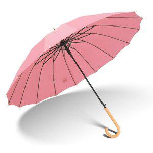 다섯가지 봄컬러 튼튼한 우드그립 장우산