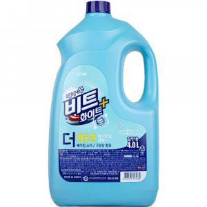 때가쏙비트 화이트플러스 일반 4L x 4개 LION 세제