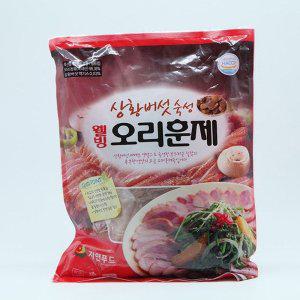 냉장식품 상황버섯숙성 훈제오리 슬라이스 1kg (반품불가)