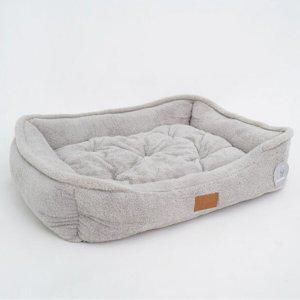 강아지 사각 범퍼 쿠션 중형 1P 고양이 방석 침대