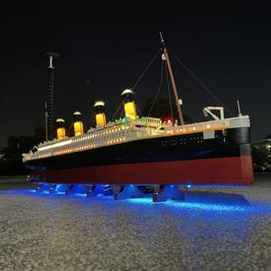 타이타닉 선박용 재고 리모컨 LED 조명 세트, LEGO 10294 세트와 호환, 빌딩 블록 브릭 장난감 선물, 신제품