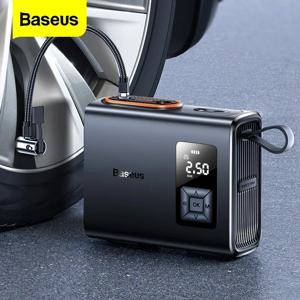 Baseus 무선 타이어 팽창기 펌프, 휴대용 공기 압축기, 자동차, 오토바이, 자전거, 압력 인젝터, 전기 팽창