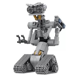 MOC 영화 단락 회로 군사 감성 로봇 빌딩 블록 세트, 애스트로드 로봇 Johnnyed 5 모델 브릭 장난감, 어린이 선물