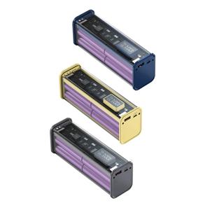 DIY 전문 배터리 충전기 케이스, 고속 충전 케이스, 듀얼 USB + PD 포트 배터리 충전 보조배터리 박스, 8*18650 PD22.5W