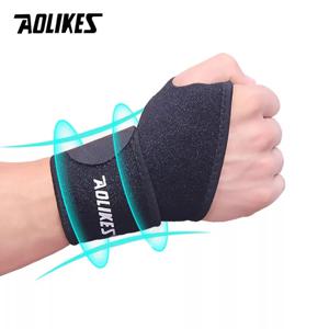 AOLIKES 스포츠 손목 밴드, 조절식 손목 붕대 지지대, 압박 랩, 건염 통증 완화, 1 PC