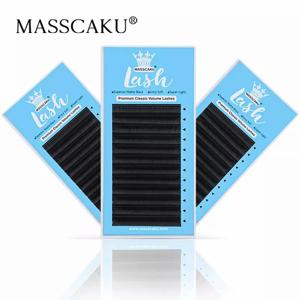 MASSCAKU 살롱용 속눈썹 연장 제품, 부드럽고 얇은 팁 길이 7-20mm