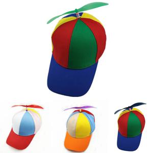 다채로운 대나무 잠자리 패치워크 야구 모자, 성인 및 어린이용 헬리콥터 프로펠러, 재미있는 코튼, 부모-자식 스냅백 모자, 패션