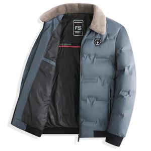 남성용 두꺼운 면 재킷, 벨벳 칼라 짧은 면 재킷, 방풍 및 따뜻한 디자인 파카, 2023 겨울 코트