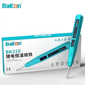 Bakon BK210 휴대용 무선 전기 납땜 다리미 키트, C210 팁, 자동 절전 USB 무선 납땜 플랫 다리미, 배터리 없음