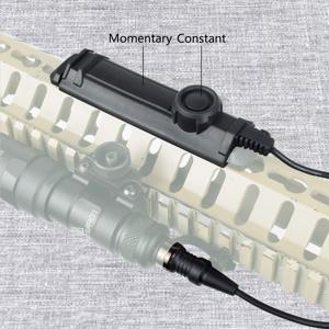 전술 압력 듀얼 기능 원격 스위치 SF 플러그, SureFire M300 M600 무기 손전등, 일정한 순간 20mm 레일