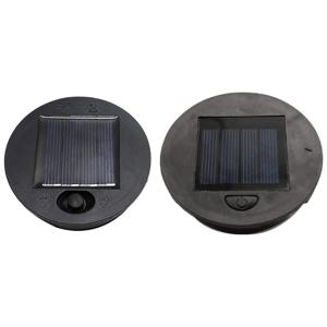 LED 전구가 있는 태양광 조명 교체 상단 태양광 패널 랜턴 뚜껑 조명 부품