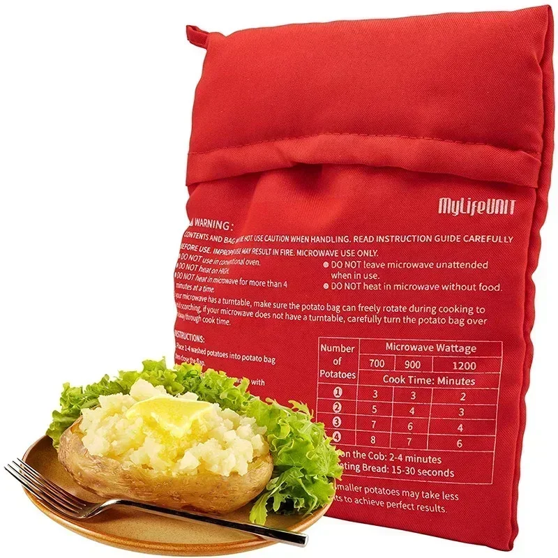 주방 전자 레인지 감자 요리 쿠커 가방, 구운 파타타 전자 레인지 요리 감자 가방, 전자 레인지 오븐 감자 보관 가방