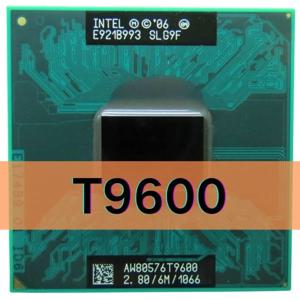 인텔 코어 2 듀오 T9600 CPU 노트북 프로세서, SLG9F SLB47, 6M 캐시, 2.8GHz, 1066, 듀얼 코어 PGA478 GM45 PM45