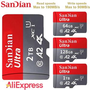 닌텐도 스위치용 고속 마이크로 TF SD 카드, 2TB 메모리 카드, A2 클래스 10 V30 TF 카드, 1TB 미니 SD 카드, 512GB, 256GB