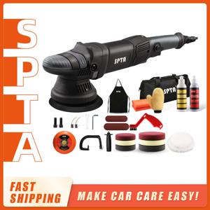 SPTA 차량용 듀얼 액션 광택기, DA 궤도, 가정용 DIY 광택기, 왁싱 광택 패드 세트, 5 인치, 780W, 15mm