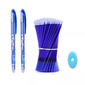 23 개/대 지울 수있는 젤 펜 세트 빨 수있는 손잡이 파란 까만 잉크 학교 사무용품을 % s 중립 펜을 쓰는 문구 용품