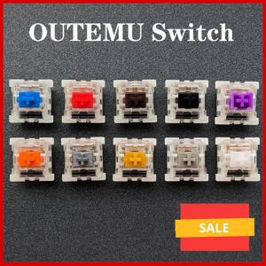 Outemu-스위치 기계식 키보드 스위치, 3 핀 클릭 리니어 촉각 무음 스위치 RGB LED SMD 게임 MX 스위치와 호환 가능