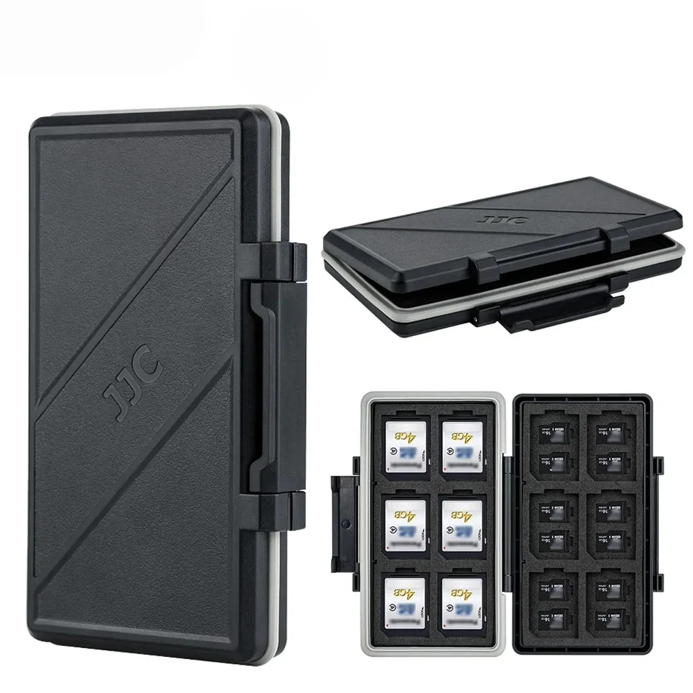 JJC 36 슬롯 SD 카드 메모리 카드 케이스 지갑 홀더, 24 TF 마이크로 SD MSD TF + 12 SD SDXC SDHC 카드 정리함, 보관함 키퍼