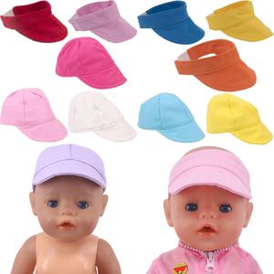 11 색 뾰족한 테니스 모자 인형 옷 액세서리, 태어난 아기용 43 cm 및 18 인치 미국 인형, 소녀 장난감, 우리 세대