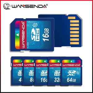 Wansenda-오리지널 풀 사이즈 SD 카드, 4GB, 8GB, 16GB, 32GB, 64GB 플래시 메모리 카드, SDHC, SDXC 카드, 디지털 장치, 파일 저장