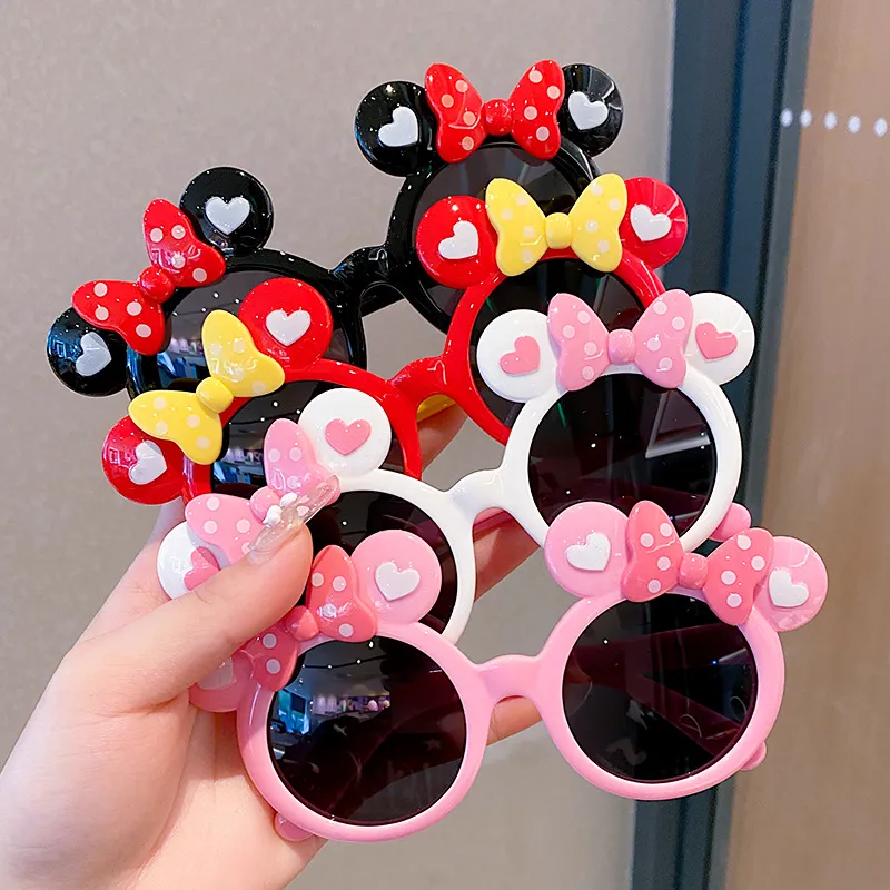 새로운 디즈니 만화 미키 마우스 선글라스 어린이 선글라스 소년 소녀 태양 안경