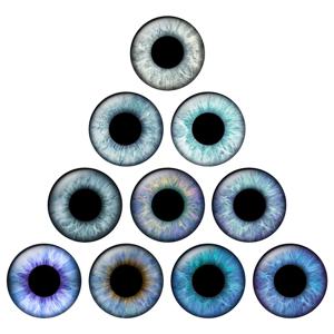 블라이스 인형에 적합한 초박형 눈동자 유리 카보숑, DIY 액세서리, 대량 품목 H213, 24 개/봉지, 14mm