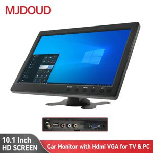 MJDOUD 10.1 인치 HDMI 자동차 모니터, TV PC Vga 디스플레이용, 10.1 인치 LCD 화면 백업 카메라 서브 모니터, 홈 보안 시스템용