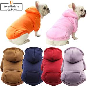 강아지 겨울 후드 스웨트 셔츠, 중소형 강아지 애완 동물 코트, 강아지 고양이 재킷 의류, 치와와 프렌치 불독 의상