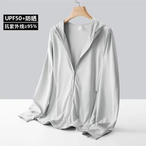풀 지퍼 남성용 햇빛 차단 후드 셔츠, UPF 50 + 긴 소매 SPF 래시가드, 낚시 수영 라이트 무게추