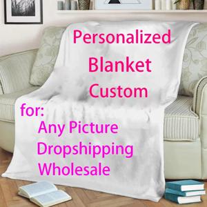맞춤형 플란넬 담요, 침대 소파용 따뜻한 담요, 모든 그림 DIY 맞춤형 맞춤형, 온 디맨드 플러시