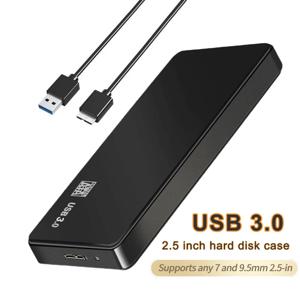 USB 3.0 To 2.5 Inch Hard Drive Case USB 3.0-2.5 인치 하드 드라이브 케이스, SATA HDD SSD 인클로저, 외장 하드 드라이브 디스크 박스, PC 노트북 스마트폰 PC 노트북용, 5Gbps