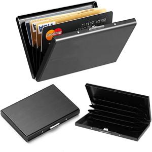 카드홀더 남성용 RFID 차단 알루미늄 금속 슬림 지갑, 돈 가방, 안티 스캔 신용카드 홀더 카드홀더, 얇은 케이스, 소형 남성 지갑, 1 개