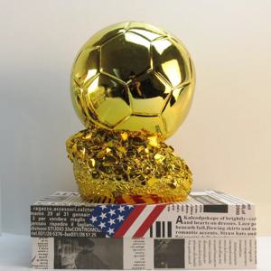 유럽 축구 골든 볼 어워드 대회, 명예 보상 구형 트로피, 어린이 및 성인용 맞춤형 선물, 홈 데코