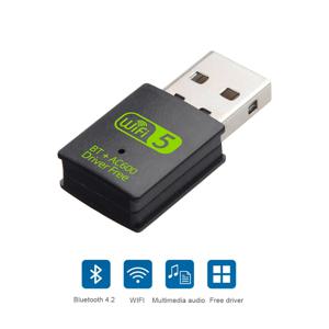 와이파이 USB 블루투스 호환 어댑터 드라이버, 무료 BT 와이파이 USB 동글, 듀얼 밴드 LAN 이더넷 어댑터, USB 네트워크 카드, 600Mbps