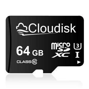 Clouddisk 플래시 메모리 카드, U3 V30 마이크로 SD 카드, 휴대폰 고프로용 TF 카드, 32GB, 64GB, 128GB, 256GB, 4GB, 8GB, 16GB, C10, 2GB, 1GB