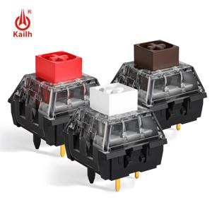 Kailh Box V2 화이트 레드 다크 브라운 키보드 스위치, 선형 클릭키 촉각, 5 핀 RGB 기계식 키보드 스위치, 맞춤형 DIY 게이머