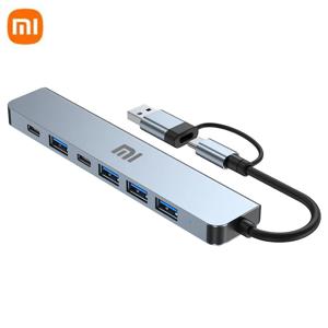 샤오미 USB-C 허브 도킹 스테이션, 맥북 에어 프로, 아이패드 M1 M2, 썬더볼트 노트북용, USB 3.0 기능, 2.0 SD/TF 3.5 오디오 포트