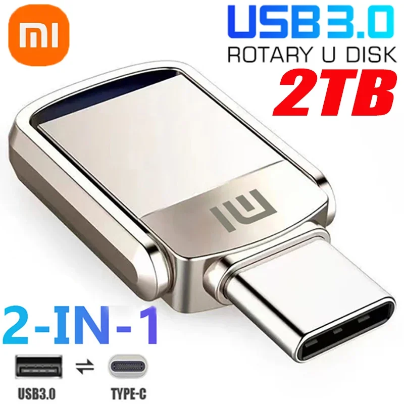 샤오미 USB 플래시 드라이브, 고속 펜 드라이브, 실제 용량, USB 메모리, 2TB 스틱 펜 드라이브, 크리에이티브 비즈니스 스토리지, U 디스크